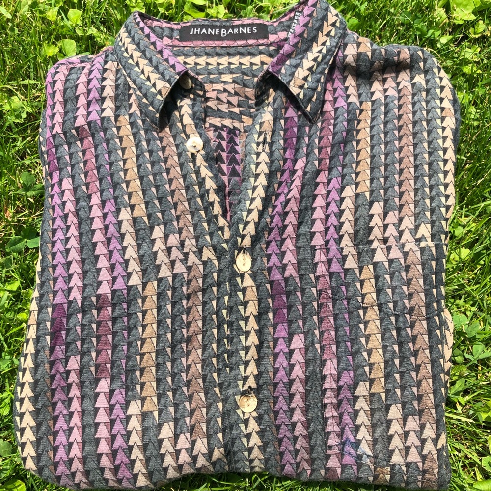 Patterned Jhane Barnes button up